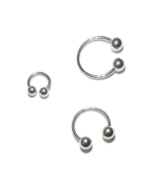 MORPH（モルフ）の「MORPH モルフ サーキュラー CCB ボディーピアス 18ゲージ 6mm~12mm（ピアス（片耳用）・メンズ・シルバー・6）」の2枚目の写真