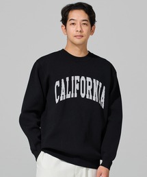 ポリウーリーニットロゴトップス
