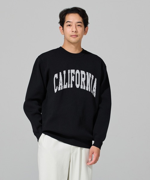 coca(coca)(コカ)の「ポリウーリーニットロゴトップス(ニット/セーター・メンズ・ダークブラウン/ネイビー/チャコール/ブラック・XL/L/M)」の8枚目の写真