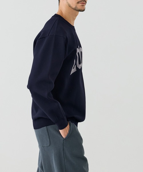 coca(coca)(コカ)の「ポリウーリーニットロゴトップス(ニット/セーター・メンズ・ダークブラウン/ネイビー/チャコール/ブラック・XL/L/M)」の19枚目の写真