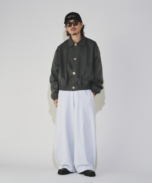 Lui's(ルイス)の「【WEB限定】 ワイドリブボリュームヘビースウェットパンツ(スウェットパンツ・メンズ・ブラック/グリーン系その他/グレー・M/S)」の21枚目の写真