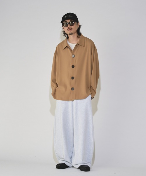Lui's(ルイス)の「【WEB限定】 ワイドリブボリュームヘビースウェットパンツ(スウェットパンツ・メンズ・ブラック/グリーン系その他/グレー・M/S)」の22枚目の写真