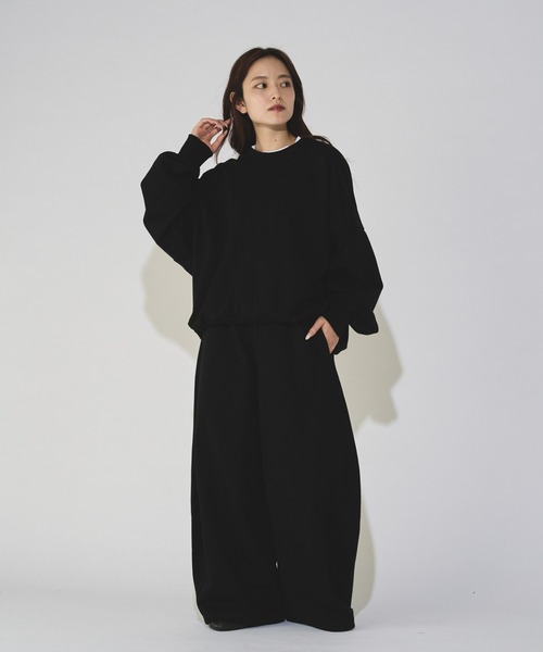 Lui's(ルイス)の「【WEB限定】 ワイドリブボリュームヘビースウェットパンツ(スウェットパンツ・メンズ・ブラック/グリーン系その他/グレー・M/S)」の12枚目の写真