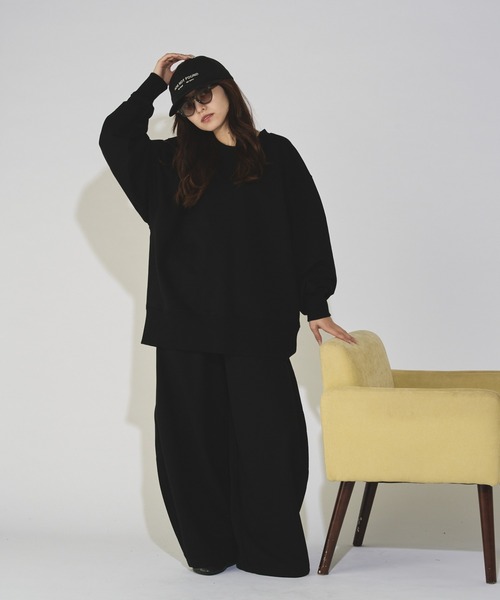 Lui's(ルイス)の「【WEB限定】 ワイドリブボリュームヘビースウェットパンツ(スウェットパンツ・メンズ・ブラック/グリーン系その他/グレー・M/S)」の14枚目の写真