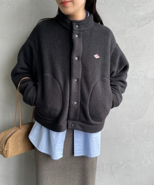 DANTON（ダントン）の「【WEB先行予約】[DANTON/ダントン] スタンドカラー ダブルフェイスボアジャケット（ブルゾン・レディース・チャコール/ブラック/ベージュ・M/S）」の21枚目の写真