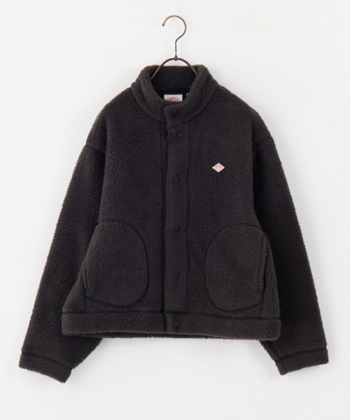 DANTON（ダントン）の「【WEB先行予約】[DANTON/ダントン] スタンドカラー ダブルフェイスボアジャケット（ブルゾン・レディース・チャコール/ブラック/ベージュ・M/S）」の7枚目の写真