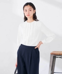 Drawer（ドゥロワー）の「DRAWER コットン ホワイトフリルシャツ