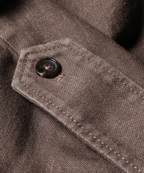 Paul Smith(ポールスミス)の「ウィメンズ ウォッシュドデニム 長袖シャツ / 265202 404B(シャツ/ブラウス・レディース・ブラウン/オリーブ・40)」の6枚目の写真
