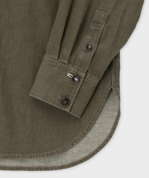 Paul Smith(ポールスミス)の「ウィメンズ ウォッシュドデニム 長袖シャツ / 265202 404B(シャツ/ブラウス・レディース・ブラウン/オリーブ・40)」の10枚目の写真