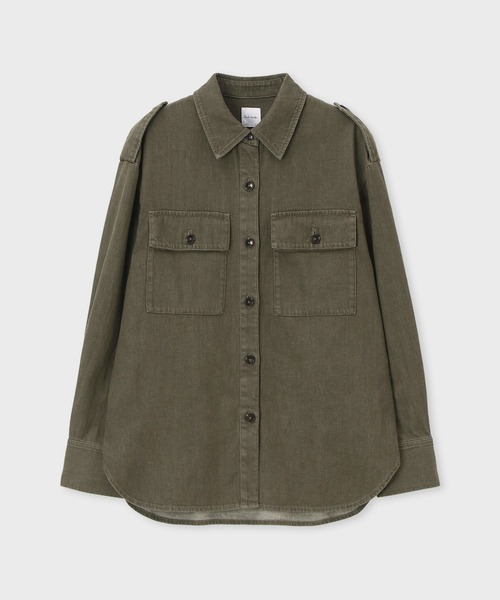 Paul Smith(ポールスミス)の「ウィメンズ ウォッシュドデニム 長袖シャツ / 265202 404B(シャツ/ブラウス・レディース・ブラウン/オリーブ・40)」の17枚目の写真