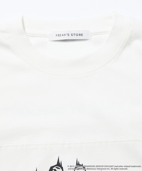 FREAK'S STORE（フリークスストア）の「限定展開 DEAD BY DAYLIGHT 別注 ビッグロゴ ヘムコード フットボールTシャツ（Tシャツ/カットソー・メンズ・ホワイト/グレー/ブラック・MEDIUM/LARGE/X-LARGE）」の6枚目の写真