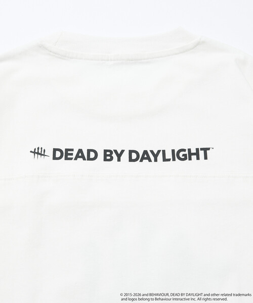 FREAK'S STORE（フリークスストア）の「限定展開 DEAD BY DAYLIGHT 別注 ビッグロゴ ヘムコード フットボールTシャツ（Tシャツ/カットソー・メンズ・ホワイト/グレー/ブラック・MEDIUM/LARGE/X-LARGE）」の11枚目の写真