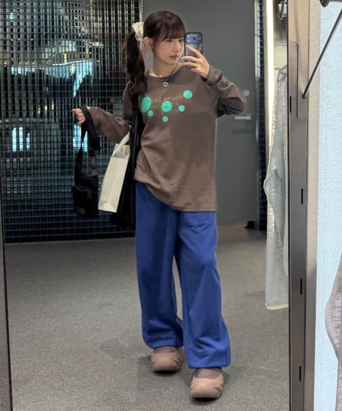 KIKOZY(キコジ)の「Motion ワイドスウェットパンツ_パープル(スウェットパンツ・レディース・その他・FREE)」の5枚目の写真