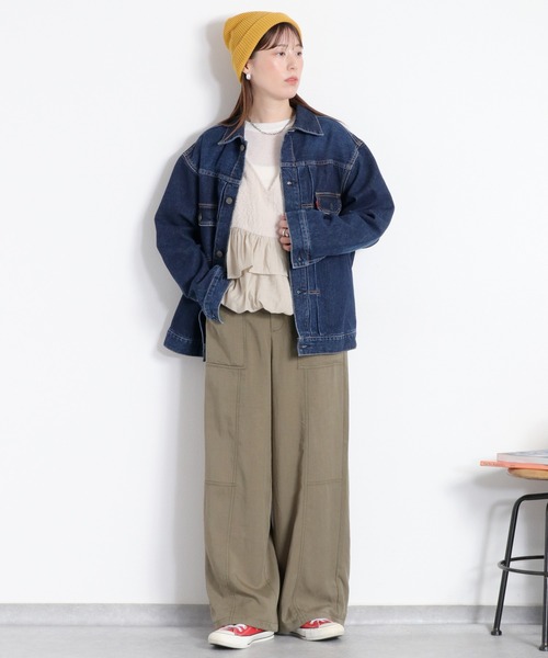 cepo(セポ)の「ファーベスト&シアーロンTee アンサンブル(アンサンブル・レディース・ブラック/ベージュ・M)」の15枚目の写真