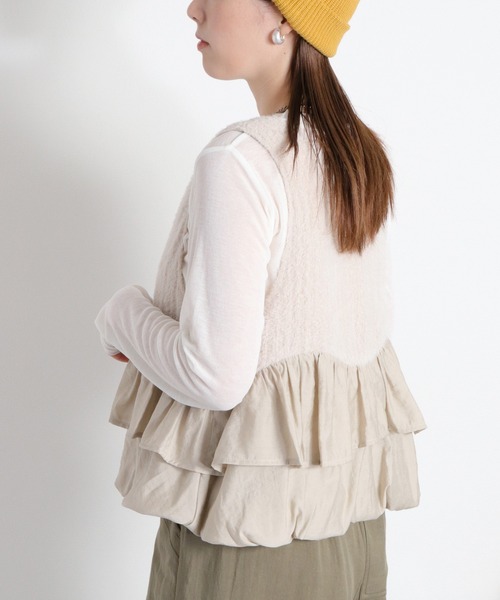 cepo(セポ)の「ファーベスト&シアーロンTee アンサンブル(アンサンブル・レディース・ブラック/ベージュ・M)」の19枚目の写真
