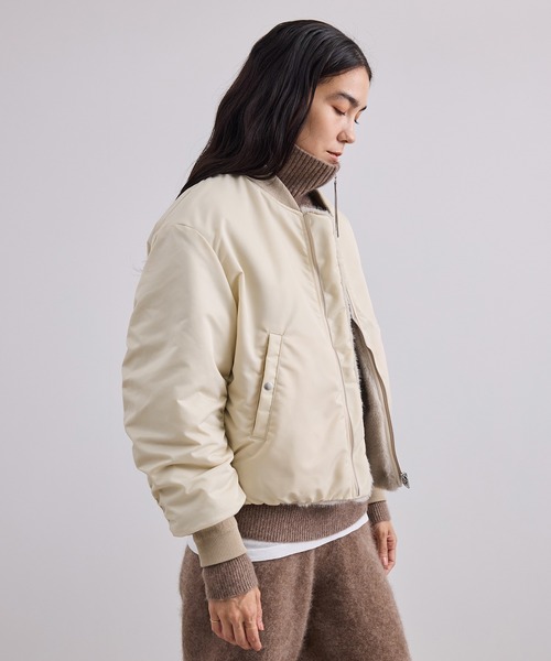 SALON adam et rope'(サロン アダム エ ロペ)の「リバーシブルMA-1(MA-1・レディース・オリーブ/キナリ・FREE)」の18枚目の写真