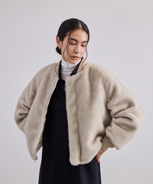 SALON adam et rope'(サロン アダム エ ロペ)の「リバーシブルMA-1(MA-1・レディース・オリーブ/キナリ・FREE)」の21枚目の写真