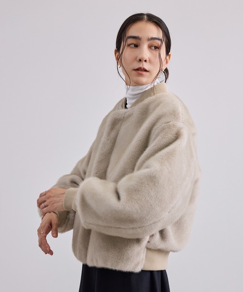 SALON adam et rope'(サロン アダム エ ロペ)の「リバーシブルMA-1(MA-1・レディース・オリーブ/キナリ・FREE)」の22枚目の写真