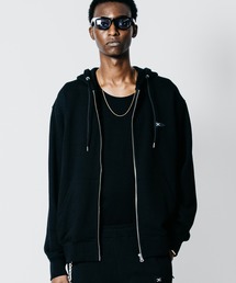 FLAG LOGO ZIP UP SWEAT HOODIE
