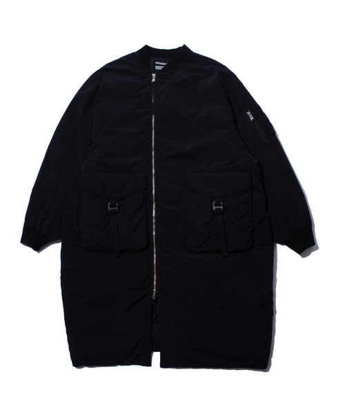 F/CE. (エフシーイー)の「F/CE. GARMENT DYE DOWN MA-1 LONG COAT 2.0 / エフシーイー ガーメントダイ ダウン MA-1 ロング コート 2.0(ダウンジャケット/コート・レディース・ブラック/パープル/グレー・SMALL/MEDIUM/LARGE)」の1枚目の写真