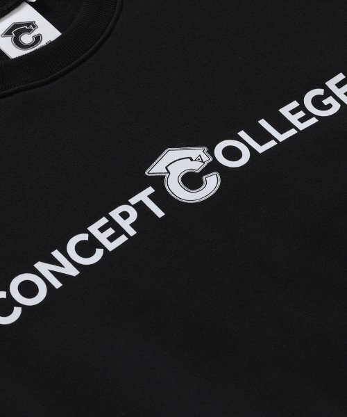 CONCEPTCOLLEGE（コンセプトカレッジ）の「ベーシックラインロゴブラックスウェットシャツ[男女共用]（スウェット・レディース・その他・LARGE/MEDIUM）」の2枚目の写真
