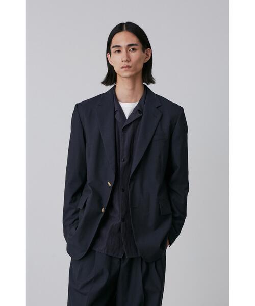 YLEVE(イレーヴ)の「YLEVE / WOOL CHAMBRAY JACKET(テーラードジャケット・メンズ・グレー/ネイビー・3/4/5)」の2枚目の写真