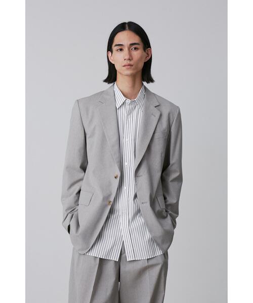 YLEVE(イレーヴ)の「YLEVE / WOOL CHAMBRAY JACKET(テーラードジャケット・メンズ・グレー/ネイビー・3/4/5)」の1枚目の写真