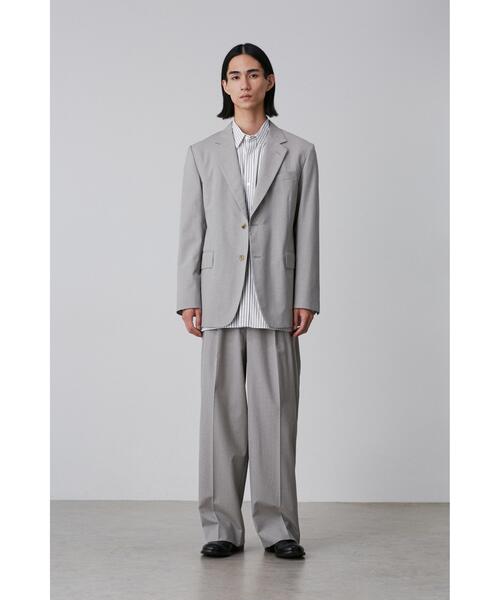 YLEVE(イレーヴ)の「YLEVE / WOOL CHAMBRAY JACKET(テーラードジャケット・メンズ・グレー/ネイビー・3/4/5)」の17枚目の写真
