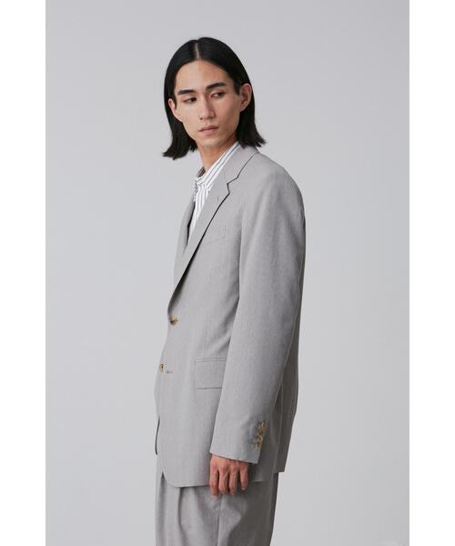 YLEVE(イレーヴ)の「YLEVE / WOOL CHAMBRAY JACKET(テーラードジャケット・メンズ・グレー/ネイビー・3/4/5)」の18枚目の写真
