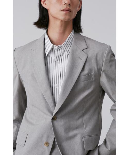 YLEVE(イレーヴ)の「YLEVE / WOOL CHAMBRAY JACKET(テーラードジャケット・メンズ・グレー/ネイビー・3/4/5)」の16枚目の写真