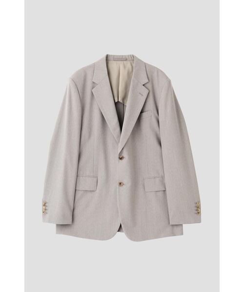 YLEVE(イレーヴ)の「YLEVE / WOOL CHAMBRAY JACKET(テーラードジャケット・メンズ・グレー/ネイビー・3/4/5)」の8枚目の写真