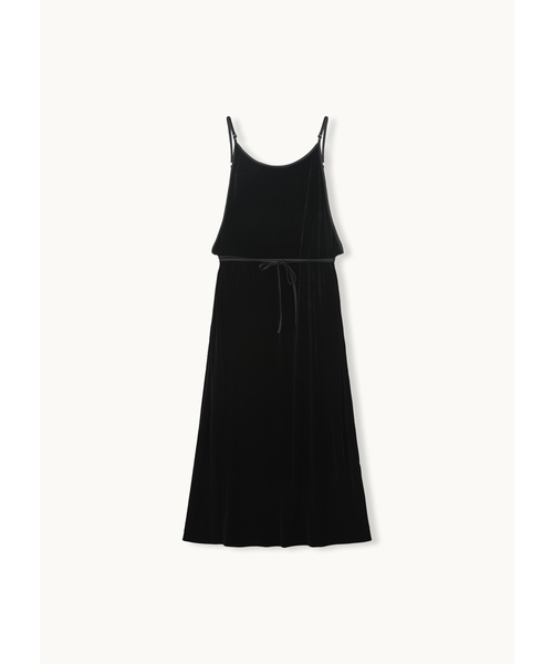 MAKE A TOAST(メイクアトースト)の「ZIPPER SIDE SLIT VELVET DRESS (BLACK) MBFFOP003BK(ワンピース・レディース・ブラック・FREE)」の1枚目の写真