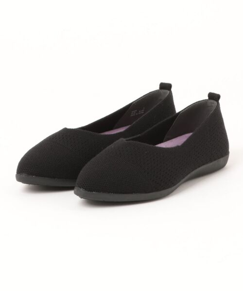 ABC-MART(エービーシーマート)の「ABC SELECT エービーシーセレクト POINTED WOOL KNIT ポインテッド ウールニットパンプス W5090 BLACK(パンプス・レディース・ブラック・SMALL/MEDIUM/LARGE/X-LARGE)」の1枚目の写真
