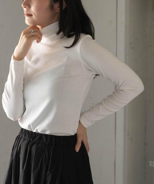 FORK&SPOON(フォークアンドスプーン)の「FORK&SPOON ベアジャージータートルネックプルオーバー(Tシャツ/カットソー・レディース・ブラック/ブラック系その他/オフホワイト・1)」の19枚目の写真