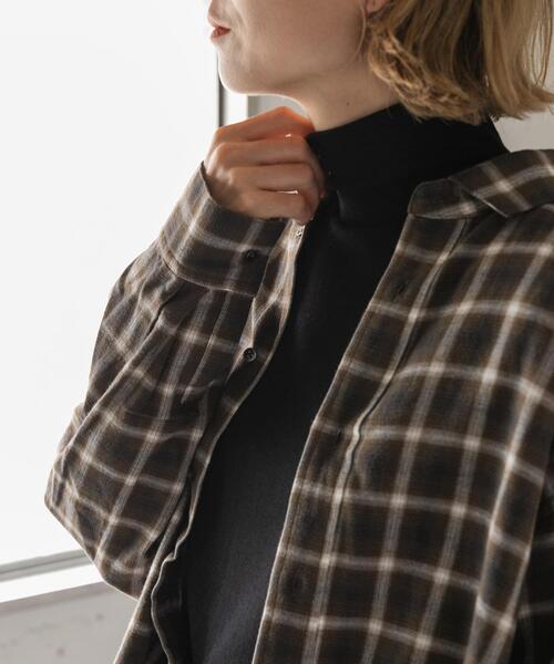 FORK&SPOON(フォークアンドスプーン)の「FORK&SPOON ベアジャージータートルネックプルオーバー(Tシャツ/カットソー・レディース・ブラック/ブラック系その他/オフホワイト・1)」の16枚目の写真