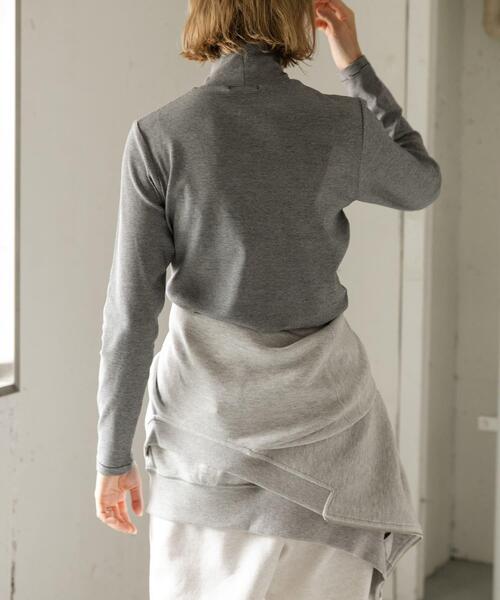 FORK&SPOON(フォークアンドスプーン)の「FORK&SPOON ベアジャージータートルネックプルオーバー(Tシャツ/カットソー・レディース・ブラック/ブラック系その他/オフホワイト・1)」の7枚目の写真