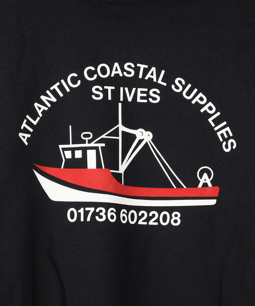 Bshop（ビショップ）の「Atlantic Coastal Supplies | 長袖 フーディー Fishing Boat MEN（パーカー・メンズ・ネイビー・M/L）」の9枚目の写真