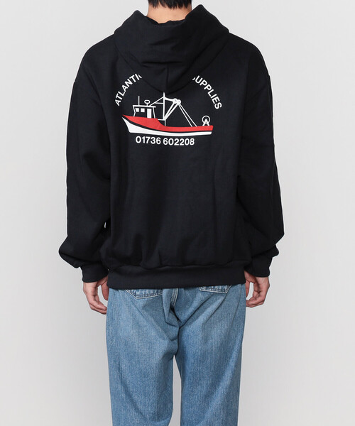 Bshop（ビショップ）の「Atlantic Coastal Supplies | 長袖 フーディー Fishing Boat MEN（パーカー・メンズ・ネイビー・M/L）」の12枚目の写真
