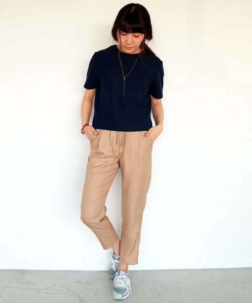 N.（N. Natural Beauty Basic）（エヌエヌナチュラルビューティーベーシック）の「ガーデンツイルパンツ（その他パンツ・レディース・ホワイト/ベージュ/ネイビー/ブルー・MEDIUM）」の17枚目の写真