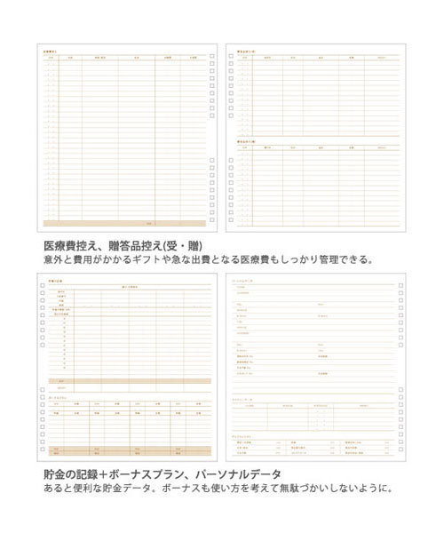 HIGHTIDE（ハイタイド）の「Pavot series パヴォ ハウスキーピングブック（手帳/メモ帳・レディース・カーキ/ネイビー/ブラウン/ピンク/ブラック/ライトグレー/イエロー/ピンク系その他/ダークベージュ/ラベンダー/ブルー系その他・FREE）」の19枚目の写真