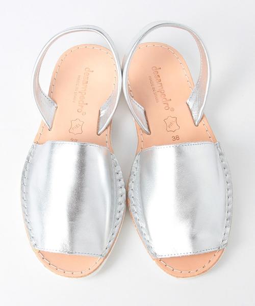 Another Edition（アナザーエディション）の「desampedroフラットシルバーサンダル/desampedro FLT SV SNDL（サンダル・レディース・シルバー・36/37/38）」の3枚目の写真