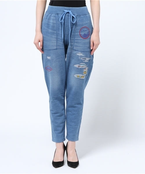 HYSTERIC GLAMOUR（ヒステリックグラマー）の「ワッペン pt リメイクSWP（その他パンツ・レディース・インディゴブルー/トップグレー・FREE）」の4枚目の写真