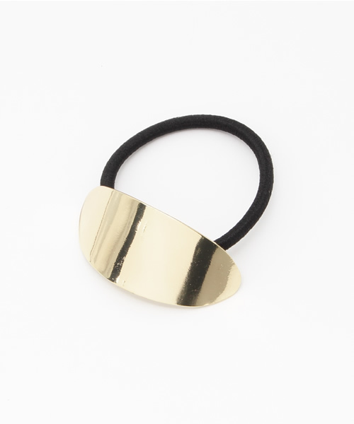 Fun & Daily（ファンアンドデイリー）の「F&D : ラウンドプレート・へアゴム（ヘアゴム・レディース・ゴールド/シルバー・FREE）」の5枚目の写真