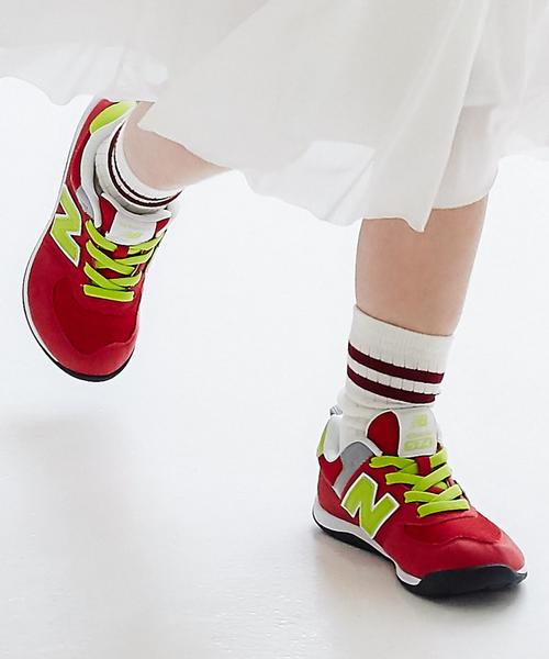 NEW BALANCE(ニューバランス)の「【NEW BALANCE(ニューバランス)】KS574 14cm-21cm◆(スニーカー・キッズ・グレー/レッド/ネイビー・14cm/15cm/16cm/17cm/18cm/21cm/20cm/19cm)」の3枚目の写真