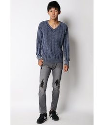 VENCEEXCHANGE | 【BITTER1月号 掲載商品】 ダメージデニムスキニーパンツ(デニムパンツ)