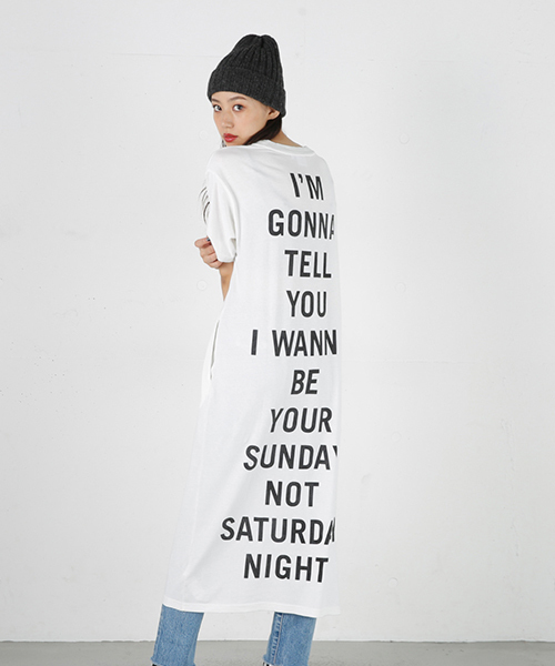 MOUSSY(マウジー)の「I'LL LET'S OPJ(ワンピース・レディース・ブラック/ホワイト・FREE)」の1枚目の写真