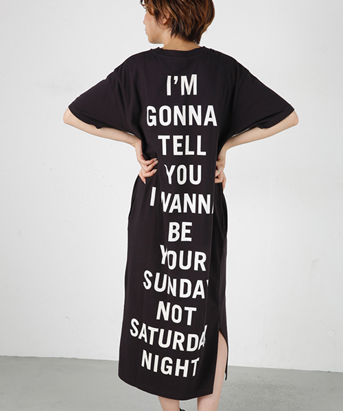 MOUSSY(マウジー)の「I'LL LET'S OPJ(ワンピース・レディース・ブラック/ホワイト・FREE)」の2枚目の写真