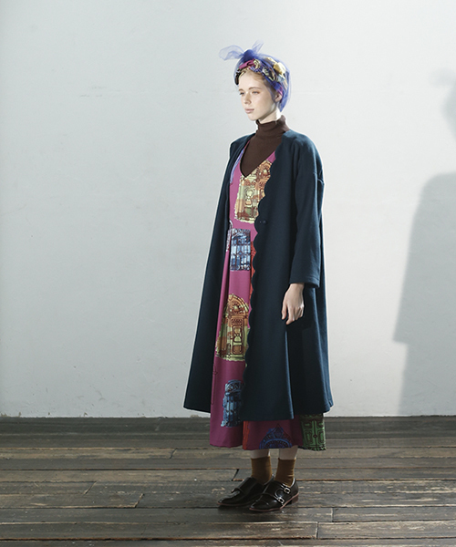MERLOT(メルロー)の「お城のトビラ柄ワンピース2412(ワンピース・レディース・ブラック/チェリーピンク/グリーン・FREE)」の20枚目の写真