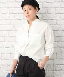 LEPSIM | コットンポケツキスキッパーブラウス 742603(シャツ/ブラウス)