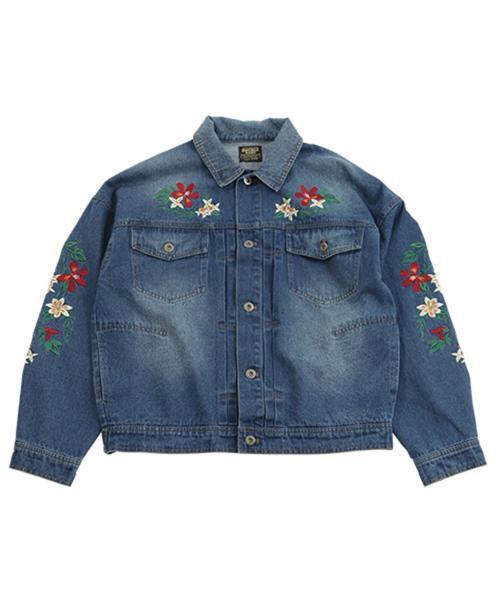 DOUBLE NAME（ダブルネーム）の「刺繍入りビッグGジャン（デニム